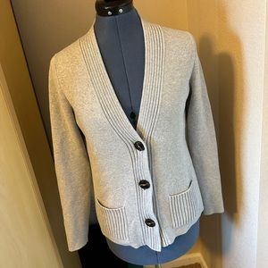 Banana Republic Grey Buttoned Sweater